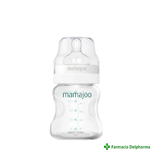 Biberon Silver cu tetina anti-colici nr.1 x 150 ml, Mamajoo